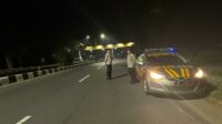 Polsek Kediri Intensifkan Patroli Malam ‘Blue Light’ Jalur Berpotensi Rawan di Lombok Barat